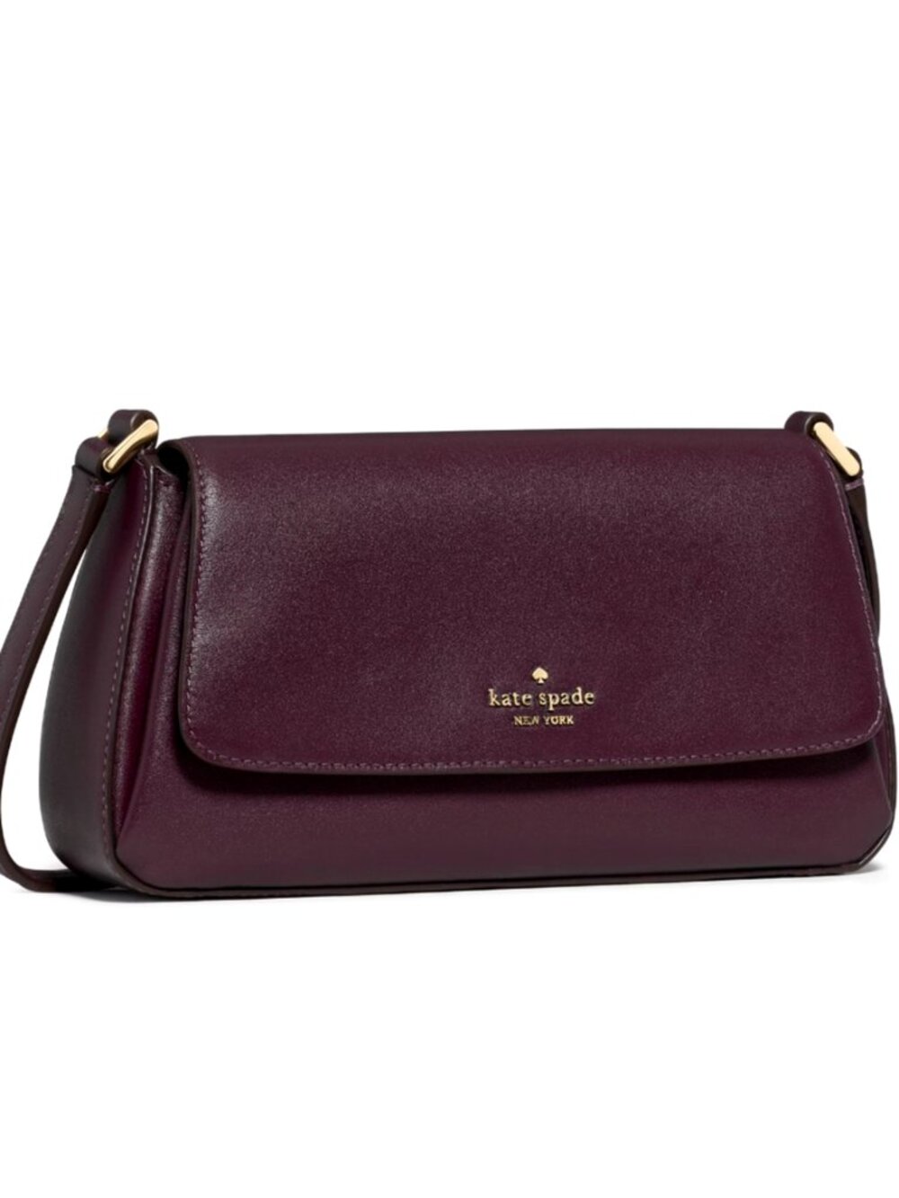 New Kate Spade Sutton Mini Crossbody Bag Smooth Leather Deep Cherry